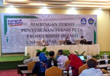 Bimbingan Teknis Penyusunan Teknis Peta Proses Bisnis (BIZAGI) Universitas Lampung