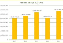 REALISASI BELANJA BLU UNIVERSITAS LAMPUNG DALAM 5 TAHUN TERAKHIR REALISASI BELANJA BLU UNIVERSITAS LAMPUNG DALAM 5 TAHUN TERAKHIR